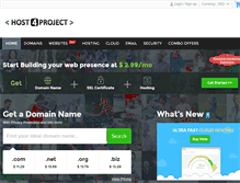Tablet Screenshot of host4project.com